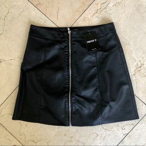Black Leather Skirt